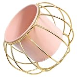 TINEASUR Pflanzentöpfe Kakteen Outdoor-Pflanzen Wohnaccessoires Pflanzgefäße Für Zimmerpflanzen Die Büroeinrichtung Kleine Kerzenhalter Blumentopf Mini-pflanztöpfe Für Draußen Rosa E