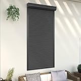 Rollladen Aluminium, Xichuzi Aussenrolladen, Schrank Rollo, Außenrollo, Sonnenschutzrollo Außen, 110 x 220