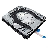 Micpointik Laufwerk mit Platine für PS4 Slim CUH-2100 CUH-2215b, Optisches Disc-Laufwerk Ersatzteil Metall ABS Silber Schwarz Weiß