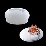 JS MOLD Beton Silikon Formen Gießformen, Kristalle Resin Gießharz Formen Beton Blume Topfform Handgemachte Zement Kerzenhalter Desktop Dek