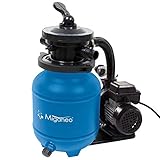 Miganeo Sandfilteranlage Speed Clean Dynamic 7000 - Blau | Pumpenleistung 6.300 l/h | Filterleistung 4.500 l/h | bis 19.000 Liter | 250 W