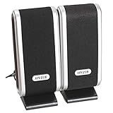 Briaatt 2 Teilige USB Computer Lautsprecher Tragbarer Lautsprecher Stereo 3,5 Mm mit Ohr Buchse für Desktop PC Laptop