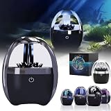 Ferrofluid Lautsprecher Sound Visualizer, Ferrofluid Ferro Fluid Lautsprecher, transparenter Lautsprecher, tanzendes Ferrofluid mit 4-farbigen, anpassbaren Lichtern, mag