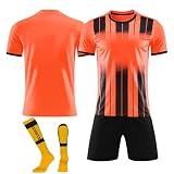 Benutzerdefiniert Trikot T-Shirt Shorts Socken 3 Teiliges Set Jeder Name Nummer Team Logo - Fußballtrikot Kinder Männer Jungen Personalisierte Fußballtrik