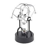 Gatuida 1 Stück Perpetual Motion Toy Kinetisches Schreibtischspielzeug für Bürodekoration Handgefertigtes Ornament Silber für Zuhause für Freunde und F