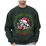 2024 Weihnachtspullover Herren - Lustig 3D Hoodie Sweatshirts Rentier Unisex 3D Druck Lustige Weihnachts Hoodies 3D Druck Hoodie Winter Hoodie Sweatshirt Herren Sweatshirts W