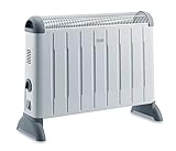De'Longhi Konvektor HCM2030 - Heizgerät mit 3 Heizstufen für Räume bis 60 m³, Sicherheitsthermostat, Frostschutzfunktion, Raumthermostat, G