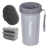 Tinioey® Pfotenreiniger für Große Hunde | Hundepfoten Reiniger | Inkl.3 Hundehandtücher | Hunde Pfotenreiniger | Hundezubehör für Große Hunde | Hunde Sachen | Größe L