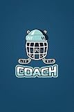 Eishockey Trainer Notizheft - Coach: Eishockeyspieler, Eishockey Geschenk Team Mannschaft, ca. A5, 108 S
