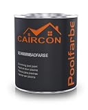 CAIRCON Poolfarbe für Betonbecken Fliesen Schwimmbadfarbe Betonfarbe Hellelfenbein - 750
