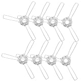 HOMSFOU 20 Stück Lampenschirm Federhalterung Glas Lampensockel Glas Lichtschirm Glas Kronleuchter Lampenhalter Halterung Clip Auf Glühbirnenadapter Lampenschirmadapter Eisen Lamp