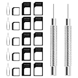 ZELHYEUU 4 in 1 Nano SIM Karten Adapte, 5 Set Nano SIM Card Adapter Kit, Micro zu Regular mit SIM Extractor, für Smartp