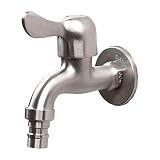 Wasserhahn aus Guss Edelstahl 304 Auslaufhahn Zapfhahn Wasserhahn 1/2' (hahn09)