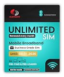 EE Unlimited Data SIM - Uncapped 5G Speeds - Jeden Monat bis 8. Januar 2026 vorgeladen - Kein Vertrag - Plug & Play für Business Breitband, Router & T