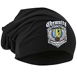 UGLYSHIRT Für Immer Chemnitz Mütze | Strickmütze - Chemnitz Beanie - Hut - Chemnitz Logo - Hat - Stadt - City | Beanie Druck: B