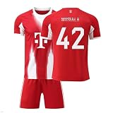 Generisch Bayern Trikot 42 Musiala Trikot 25/26 New Heimtrikot,42 Musiala Trikot für Kinder/Herren/Damen,Authentisch,Atmungsaktiver Stoff - Fan Must-Have!