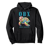 OBX Lächelnde Meeresschildkröte in Batik-Optik aus North Carolina Pullover H