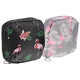 COLLBATH 2St Aufbewahrungstasche Reisegeldbörse Tasche für Damenbinden Schminktasche Blumen aufbewahrung box -Aufbewahrungsbeutel Periodentasche im Freien Oxford-S