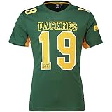 Majestic Green Bay Packers Moro Est. 21 Mesh Jersey NFL T-Shirt M