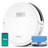 Tikom Saugroboter mit Wischfunktion 2 in 1, G8000 Pro Staubsauger Roboter, 4500Pa Starke Saugkraft Roboterstaubsauger, Selbstaufladend, WLAN, 150Mins Max, für Tierhaare, Teppich, Hartb