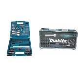 Makita E-06270 Werkzeug GmbH E-06270 Bohrer Bit Set, 212 tlg & Makita Ratschen und Bit-Set 47-teilig, B-36170, Mehrfarbig