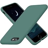 Cordking Designed for iPhone SE Case 2022/2020, for iPhone 7 8 Case, Silicone Ultra Slim Shockproof Phone Case with [Soft Microfiber Lining], 4.7 inch,Midnight G