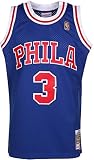 Mitchell & Ness Allen Iverson #3 Philadelphia 76ers 1996-97 Swingman NBA Trikot BLAU, XL