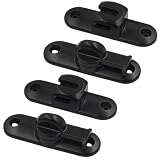 Eisenschieberriegel aus Metall, robust, schwarz, einfache Installation für Garten, Küche, F