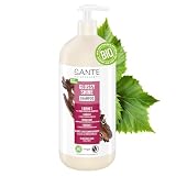 SANTE Naturkosmetik Glossy Shine Shampoo - 950 ml - mit Bio-Birkenblatt & 3-Fach Protein Komplex - für glanzloses Haar - silikonfrei & vegan - dermatologisch g