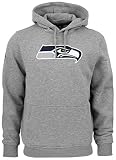 New Era - NFL Seattle Seahawks Logo Hoodie, Farbe:Grau, Größe:L