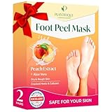 Plantifique Fußmaske - Hornhaut Socken - 2 Paar Pfirsich Fussmaske Hornhautentferner Socken - Hornhaut entfernen fuß - Foot Peel Mask Fußpeeling - Fußpflege Geschenk