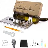 Glasschneider für Flaschen, Glasflaschenschneider DIY-Gerät zum Schneiden von Bier-, Schnaps-, Whiskey-, Alkohol-, Champagnerflaschen, Weinflaschenschneider für runde Flaschenschneider von C