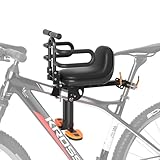 XIEEIX Mountainbike Kindersitz, Fahrrad Kindersitz Vorne, Mountainbike Kindersitz mit Einziehbaren Pedalen, Tragbarer Kinderfahrradsitz für alle Mountainbikes von Erw