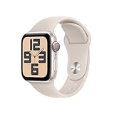 Apple Watch SE (2nd Gen) [GPS + Cellular, 40mm] Aluminiumgehäuse Polarstern mit Sportarmband Polarstern, M/L (Generalüberholt)