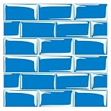 CYMMIYT Fliesenaufkleber Küche 20 Teile/Satz Künstliche Marmor Geprägte Mosaik Muster Fliesen Aufkleber Küche Badezimmer Waschbecken Dekoration Hause Sanierung Aufkleber(ET043,10cm 10cm 20pcs)