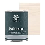 Lignocolor® Holzlasur (750ml Weiss) schützende Lasur für Außen & Innen Wasserb