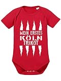 clothinx Mein erstes Köln Trikot Baby-Body Bio Rot Gr. 62