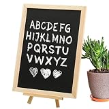 Magnetische Sandwich-Tafel | Rahmen Kreidetafel Schild | Kleine Tafel Shop Kommerzielle Desktop Billboard | Kreidetafel Schilder mit Ständer | Doppelseitige Magnettafel für Restaurants, H