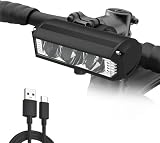 Monkey Home Fahrradlicht vorne 1000 Lux,Ganz aus Aluminium, Superhelle LED Fahrradlampe, 2000 mAh Mobile Leistung, StVZO Standard für Erwachsene Straße, MTB Off-Road R