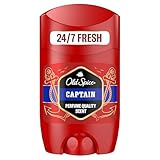 Old Spice Captain Deostick für Männer 50 ml, 24/7 Frischhh bei täglicher Anwendung, langanhaltender Duft in Parfumqualität, Schutz vor Gerüchen, Ohne Aluminiumsalze, unsichtbar auf Schwarz und Weiß