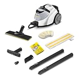 Kärcher Dampfreiniger SC 5 EasyFix Iron Plug mit Heißwasser-Zuschaltung, Dampfdruck: 4,2 bar, Aufheizzeit: 3 min., Fläche: ca. 150 m², Tank: 0,5 l + 1,5 l, Bodenreinigungsset EasyFix und Dü