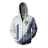 FBWZSAG Herren Hoodies für S. ca .n ..i a Druck Langarm Sweatshirt 3D Tops Hoody Kapuzenjacke Reißverschluss Jacken Frühling Herbst Freizeitmäntel-A||XS