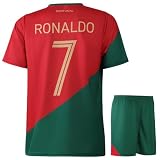 Portugal Fußball Trikot Set Heim - Kinder und Erwachsene - Jungen - Sportsachen - Geschenk - Sport t Shirt - Sportbekleidung - Größe 128