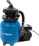Miganeo Sandfilteranlage Speed Clean Dynamic 6500 - Blau | Pumpenleistung 4.500 l/h | Filterleistung 3.900 l/h | Filteranlage für Pools bis 20.000 Liter | Stromsparende 200 W