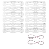 12 Pcs Augenbrauen Schablonen Set, augenbrauenschablonen damen Mit Zwoelf Formen Wiederverwendbare Schablone Fuer Augenbrauen Wasserdicht Braue Makeup Für Anfänger Schnell Make-up
