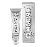 Marvis Whitening Mint Zahnpasta, 85 ml, Whitening Zahnpasta fördert eine natürliche Zahnaufhellung, Zahncreme entfernt Plaque & verleiht langanhaltende F