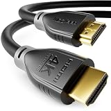 deleyCON HDMI Kabel 1m 4K@60Hz 2K@165Hz mit ARC Ethernet UHD HDR 3D High Speed 18Gbps HDMI Kabel für Soundbar Fernseher Blu-Ray Beamer Laptop TV PS4 PS5 Konsole PC Monitor - Schwarz G