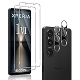 QULLOO für Panzerglas für Sony Xperia 1 VI, Screen Schutzfolie + Kameraschutz Folie, (2+2) 0.33mm Schutzglas Displayschutz Ultra-klar Panzerfolie, Glasfolie Frei von Kratzern Display