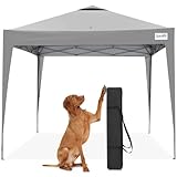 Quictent Pop Up Pavillon 3x3m Faltbar Event Shelter mit Tasche, 50+ UV-Schutz Baldachin Gartenzelt für Partys, Camping, Festivals und Flohmärkte - G