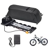 JHKJ 48 Volt EBike Lithium Li-Ionen-Akku 48 V 10,4 Ah 12 Ah 13,6 Ah Elektrofahrrad-Fahrradakku Unterrohrakku mit Ladegerät für 250 W-700 W Mountainbike-Motor,48v 10.4ah,XT60